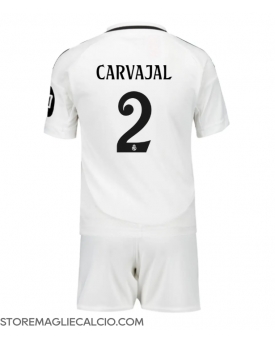 Real Madrid Daniel Carvajal #2 Maglia Gara Casa Repliche 2024-25 Bambino
